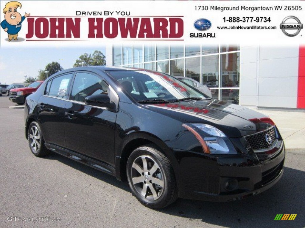 2012 Sentra 2.0 SR Special Edition - Super Black / Charcoal photo #1