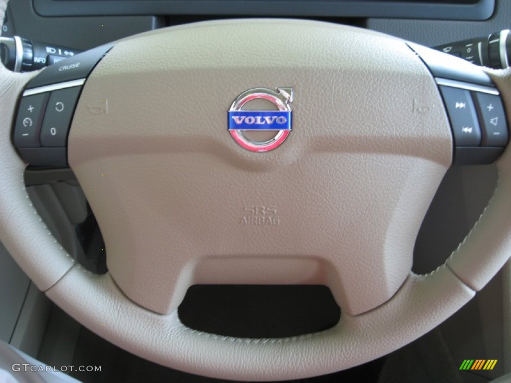 2012 Volvo XC90 3.2 Beige Steering Wheel Photo #54662928