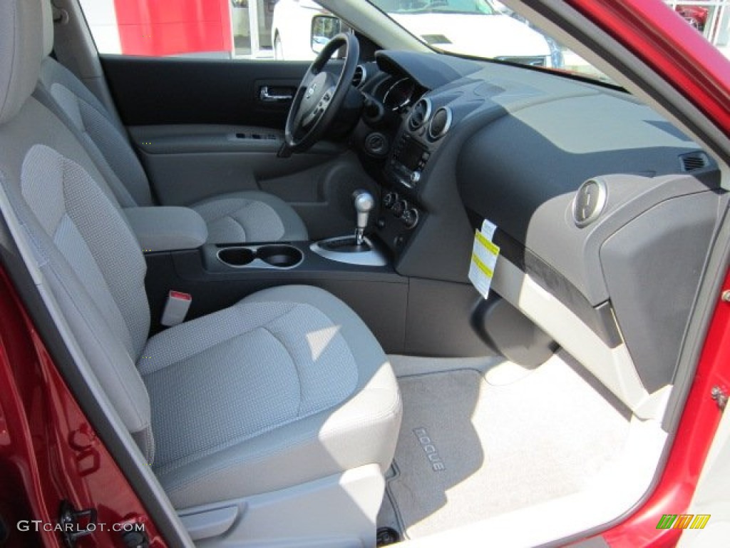 2011 Rogue SV AWD - Cayenne Red / Gray photo #10