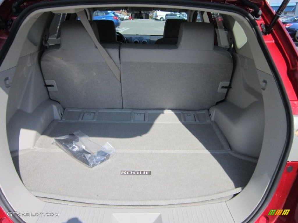 2011 Rogue SV AWD - Cayenne Red / Gray photo #13