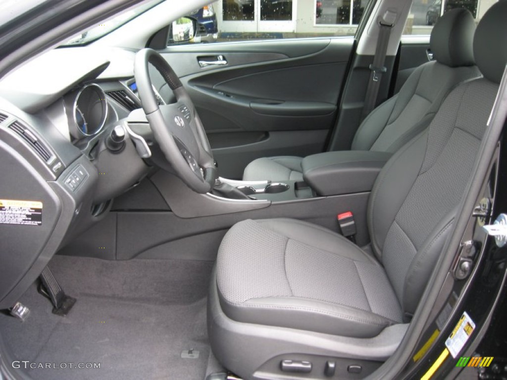 Black Interior 2012 Hyundai Sonata SE Photo #54663327