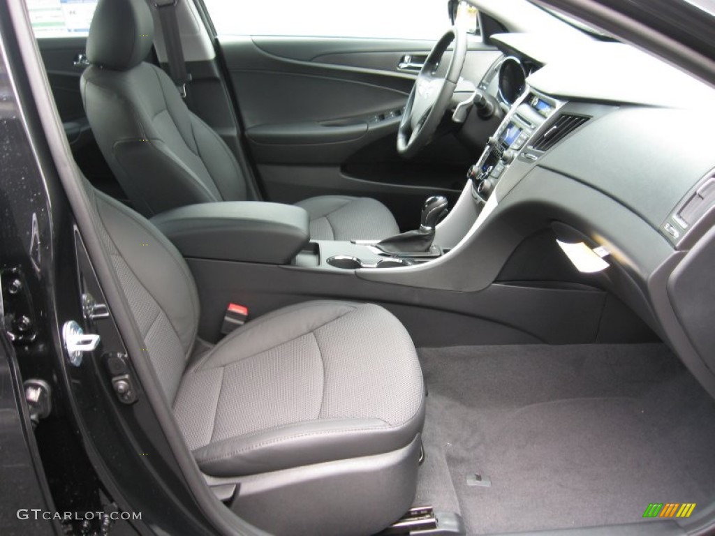 Black Interior 2012 Hyundai Sonata SE Photo #54663380