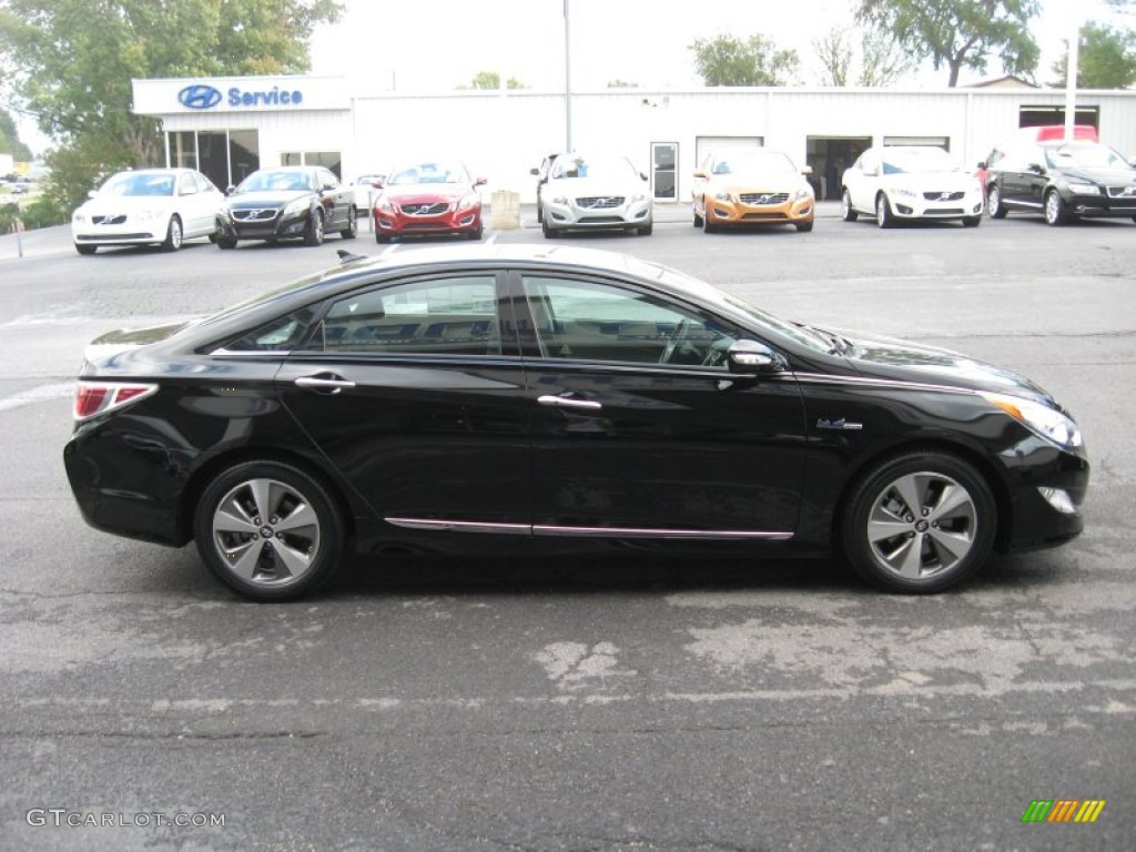 Black Onyx Pearl 2011 Hyundai Sonata Hybrid Exterior Photo #54663513