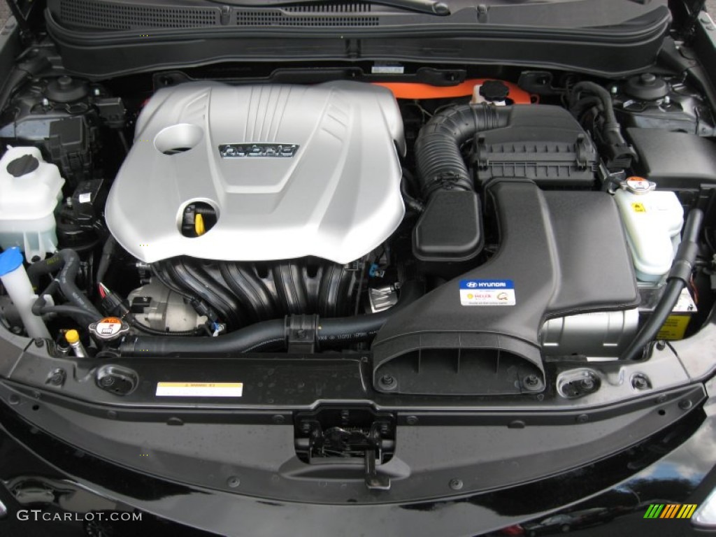 2011 Hyundai Sonata Hybrid 2.4 Liter h DOHC 16-Valve D-CVVT 4 Cylinder Gasoline/Electric Hybrid Engine Photo #54663552