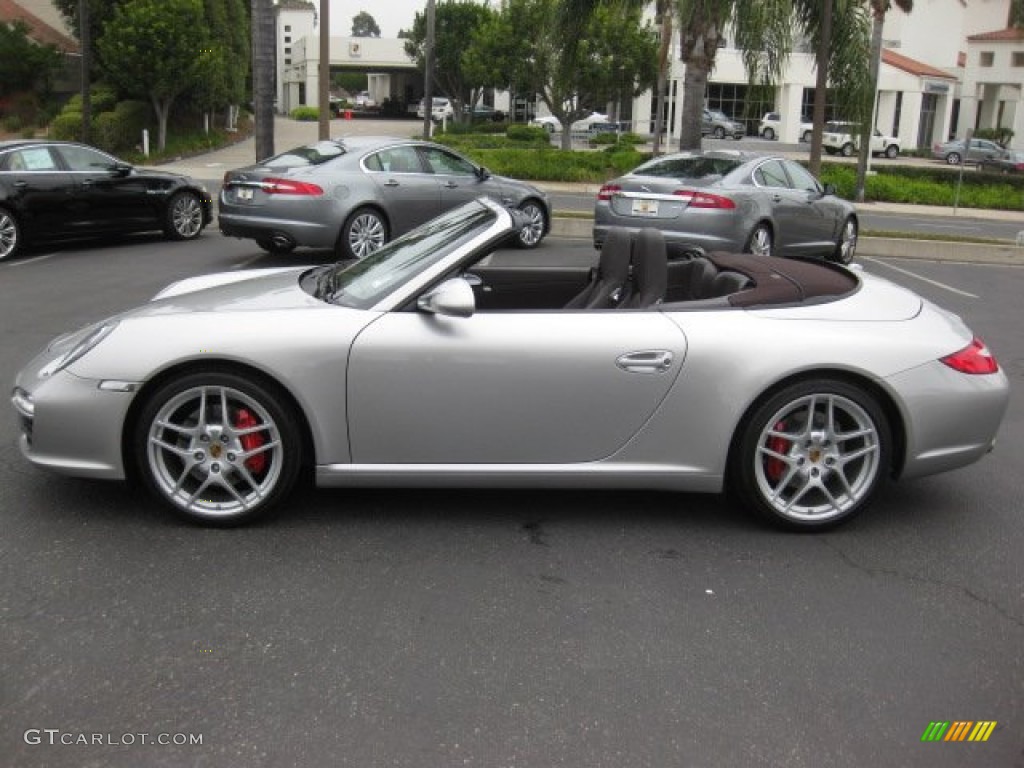 Arctic Silver Metallic 2009 Porsche 911 Carrera S Cabriolet Exterior Photo #54663775