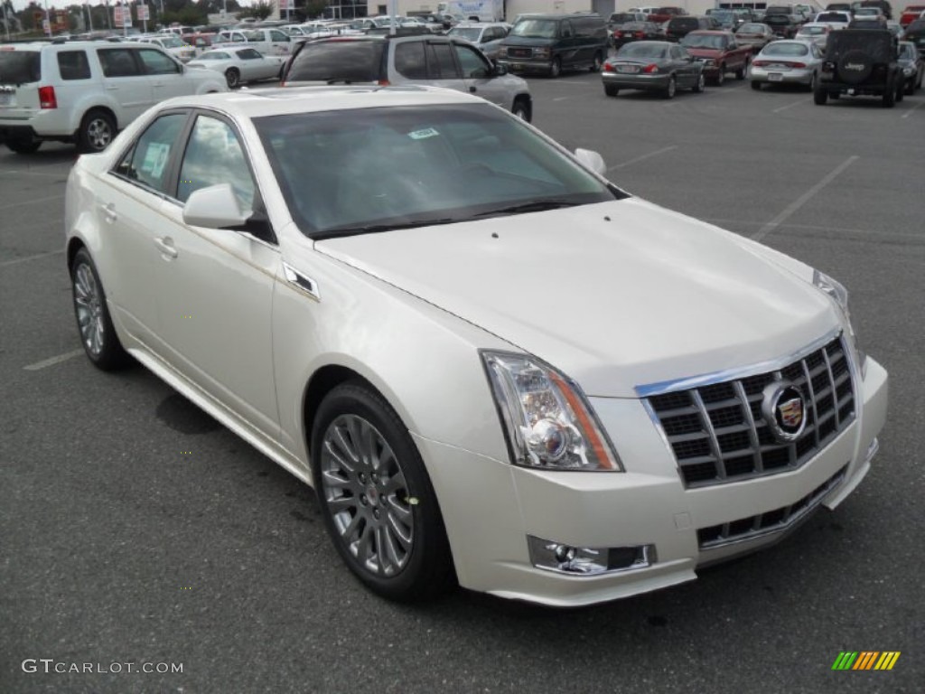 White Diamond Tricoat 2012 Cadillac CTS 3.6 Sedan Exterior Photo #54665127