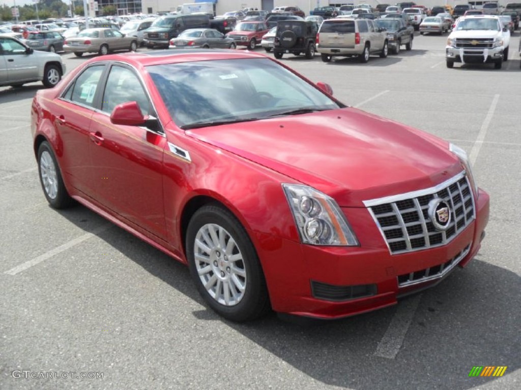 Crystal Red Tintcoat 2012 Cadillac CTS 3.0 Sedan Exterior Photo #54665355