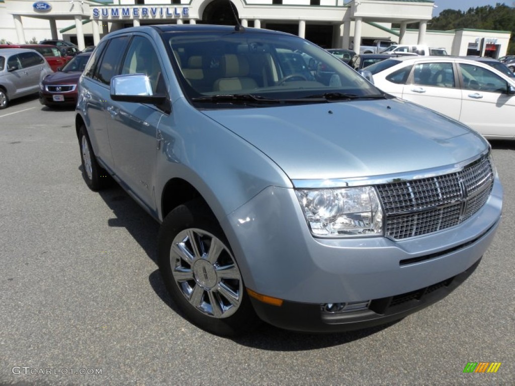 2008 MKX  - Light Ice Blue Metallic / Light Camel photo #1