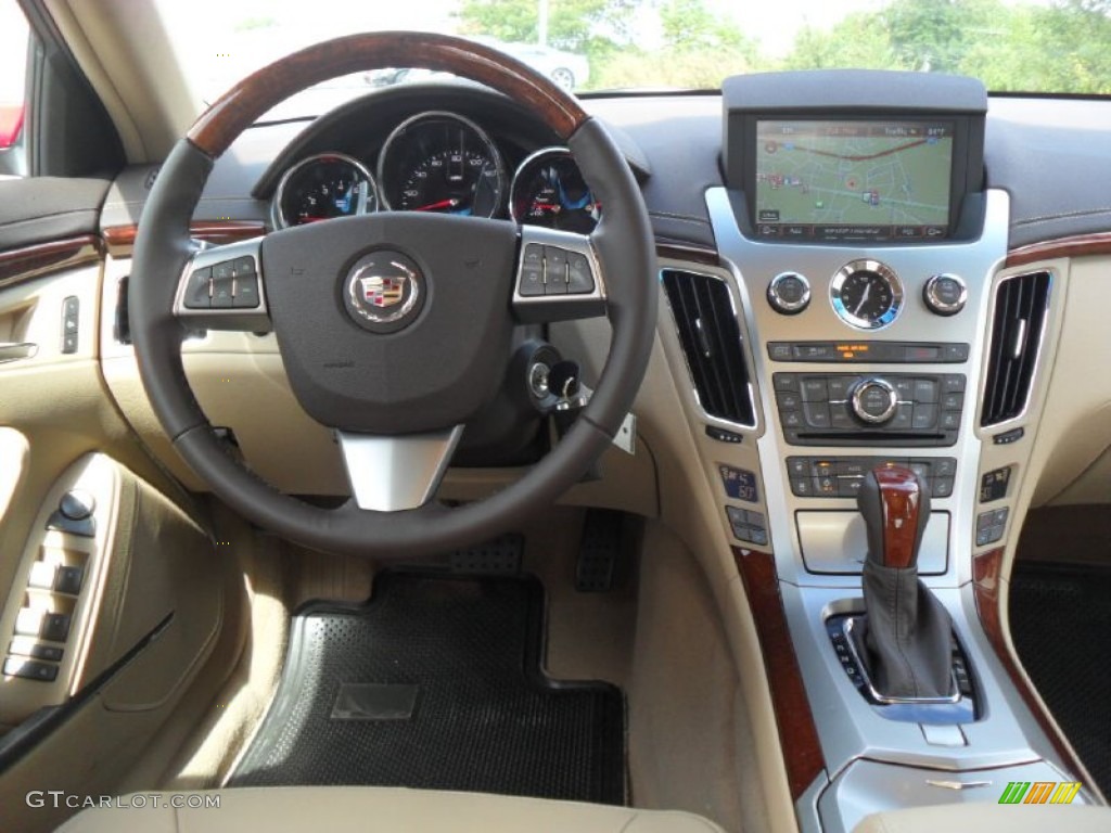 2012 CTS 3.0 Sedan - Crystal Red Tintcoat / Cashmere/Cocoa photo #17