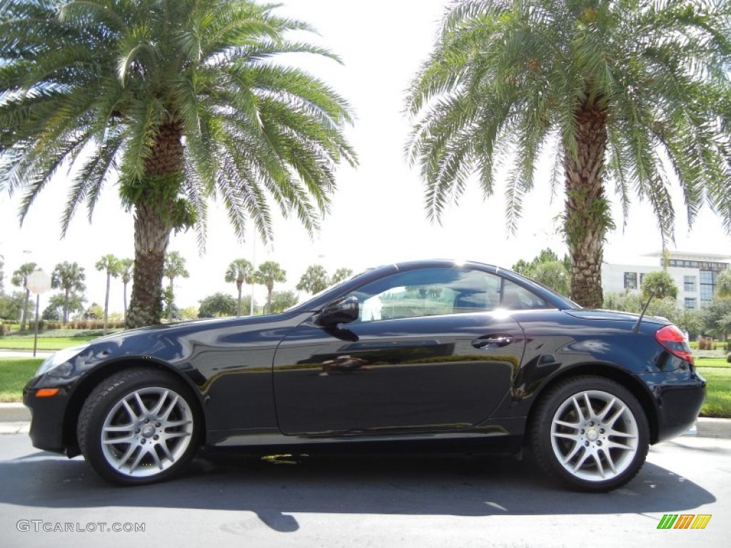 2009 SLK 300 Roadster - Obsidian Black Metallic / Black photo #1