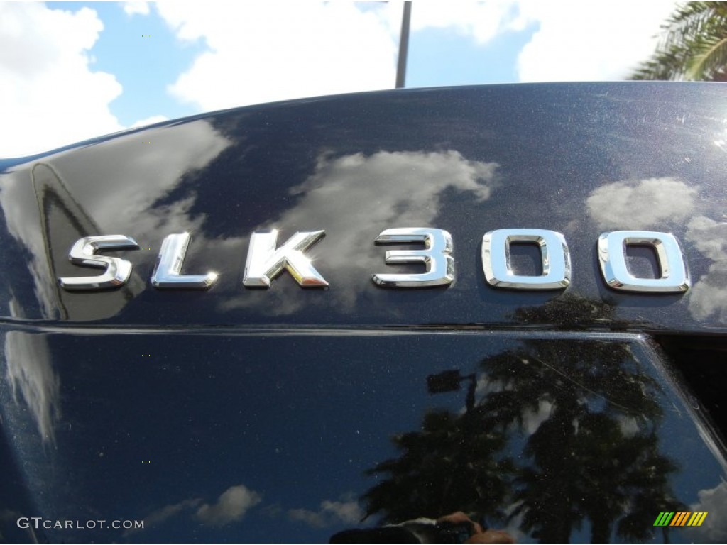 2009 SLK 300 Roadster - Obsidian Black Metallic / Black photo #9