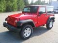 2012 Flame Red Jeep Wrangler Sport S 4x4  photo #1