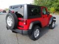 2012 Flame Red Jeep Wrangler Sport S 4x4  photo #4