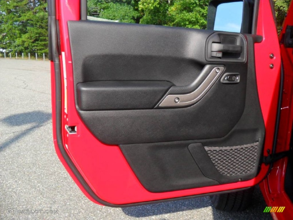 2012 Jeep Wrangler Sport S 4x4 Black Door Panel Photo #54667130