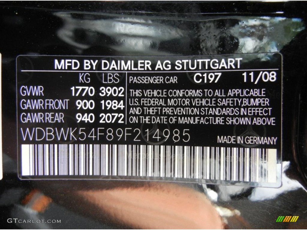 2009 SLK 300 Roadster - Obsidian Black Metallic / Black photo #33