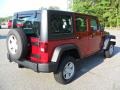 2012 Deep Cherry Red Crystal Pearl Jeep Wrangler Unlimited Sport 4x4  photo #4