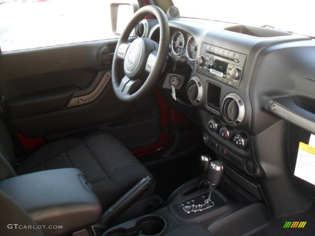 2012 Wrangler Unlimited Sport 4x4 - Deep Cherry Red Crystal Pearl / Black photo #21