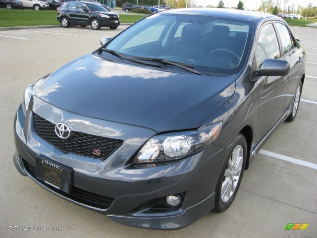 2009 Corolla S - Magnetic Gray Metallic / Dark Charcoal photo #2