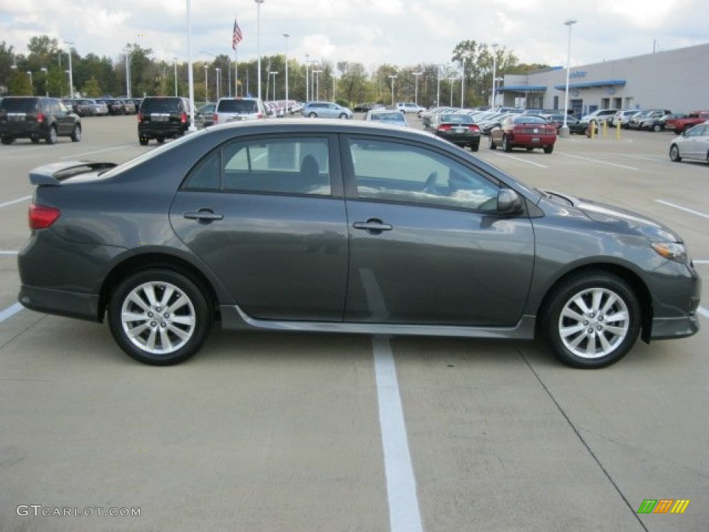2009 Corolla S - Magnetic Gray Metallic / Dark Charcoal photo #3