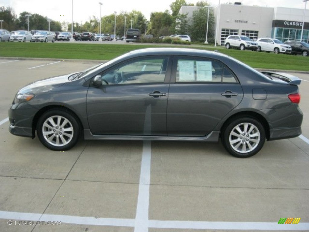 2009 Corolla S - Magnetic Gray Metallic / Dark Charcoal photo #4