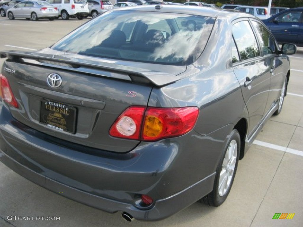 2009 Corolla S - Magnetic Gray Metallic / Dark Charcoal photo #10