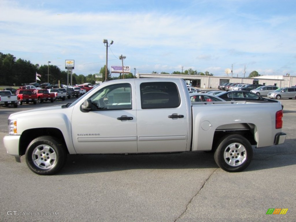 2011 Silverado 1500 LT Crew Cab - Sheer Silver Metallic / Ebony photo #4