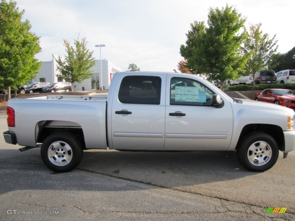 2011 Silverado 1500 LT Crew Cab - Sheer Silver Metallic / Ebony photo #8