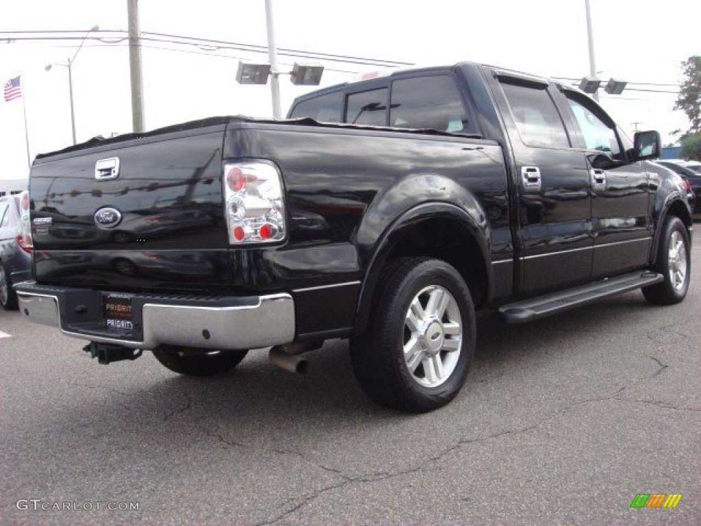 2004 F150 Lariat SuperCrew - Black / Tan photo #5