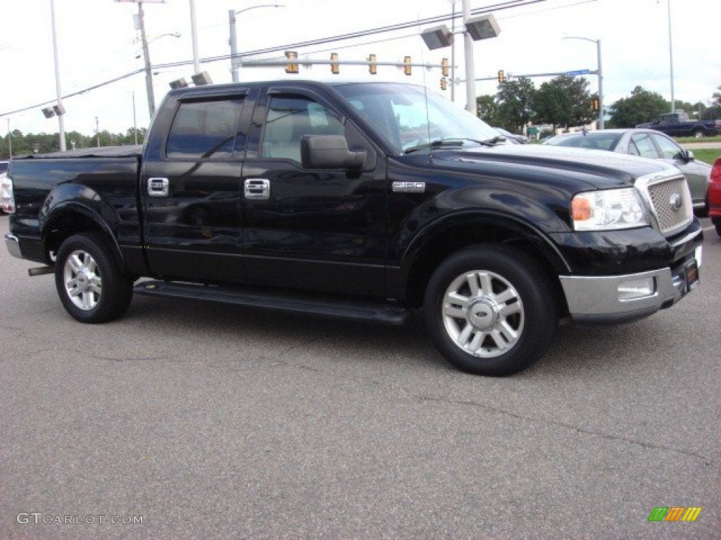 2004 F150 Lariat SuperCrew - Black / Tan photo #6