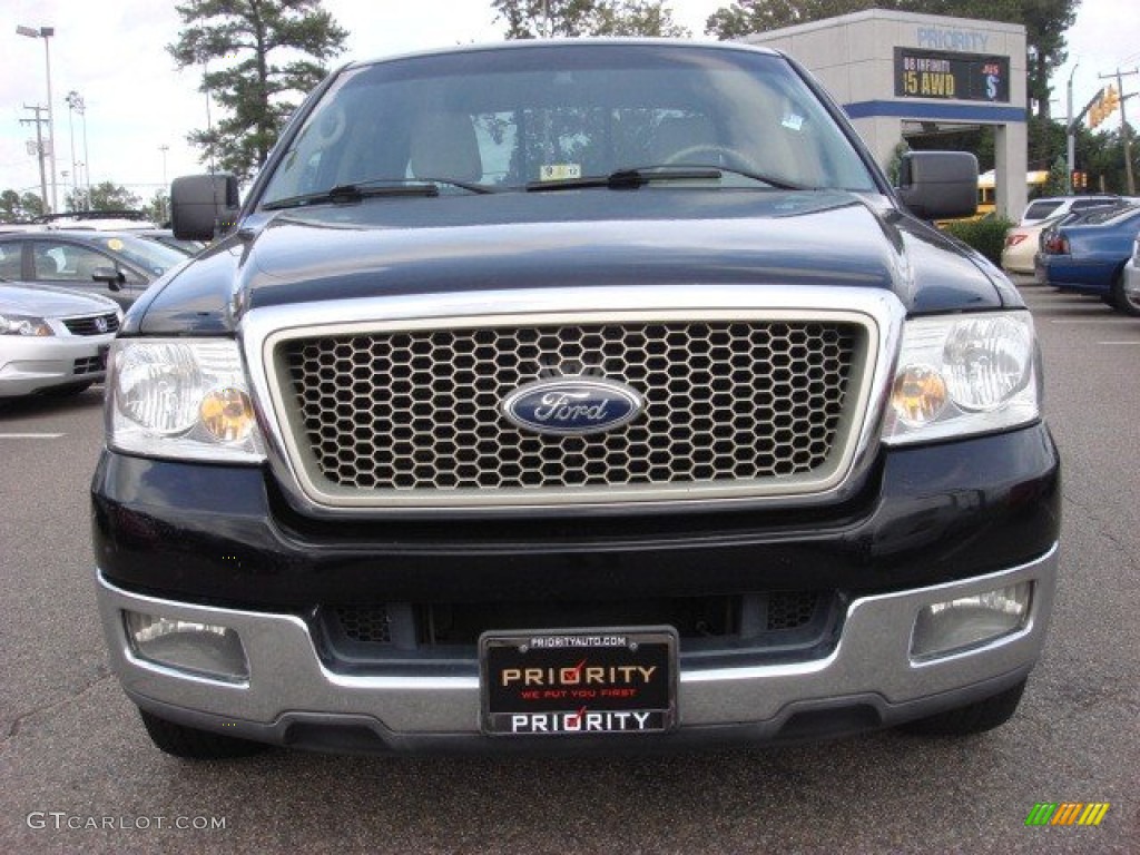 2004 F150 Lariat SuperCrew - Black / Tan photo #8