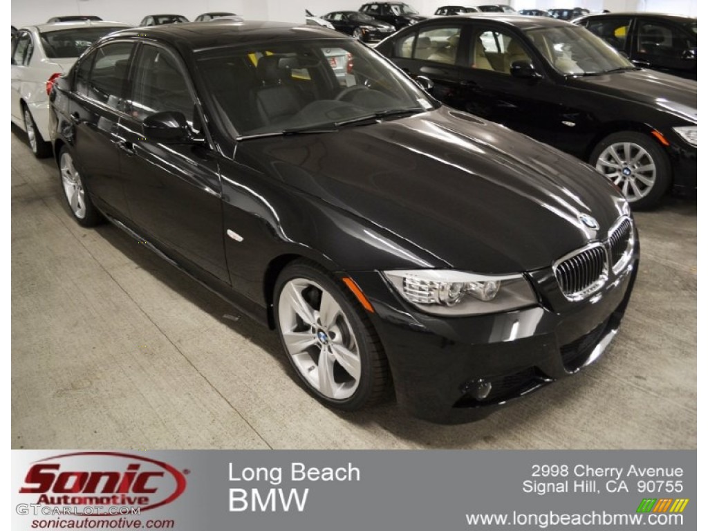 2011 3 Series 328i Sedan - Jet Black / Black Dakota Leather photo #1