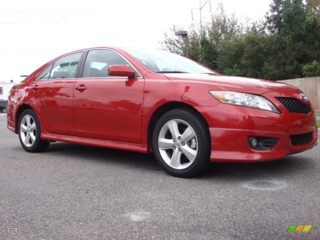 2010 Camry SE - Barcelona Red Metallic / Dark Charcoal photo #1