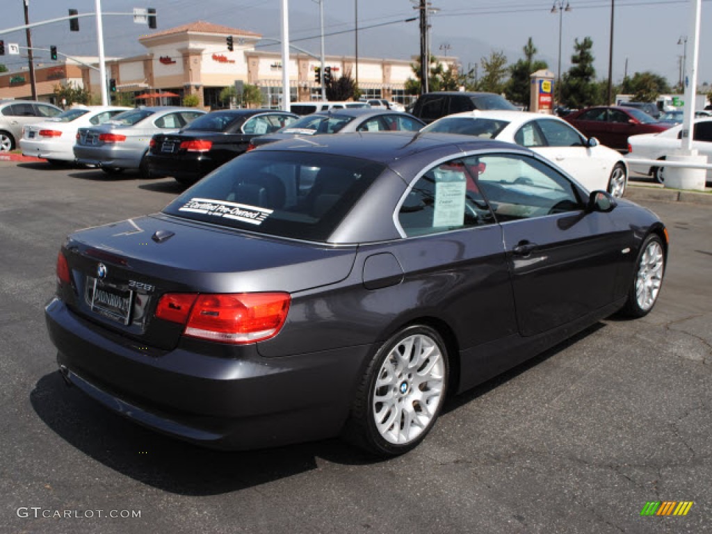 2008 3 Series 328i Convertible - Sparkling Graphite Metallic / Black photo #8