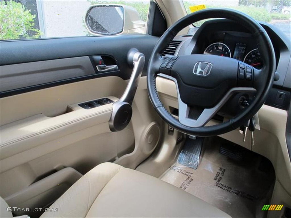 2009 CR-V EX-L - Borrego Beige Metallic / Ivory photo #10