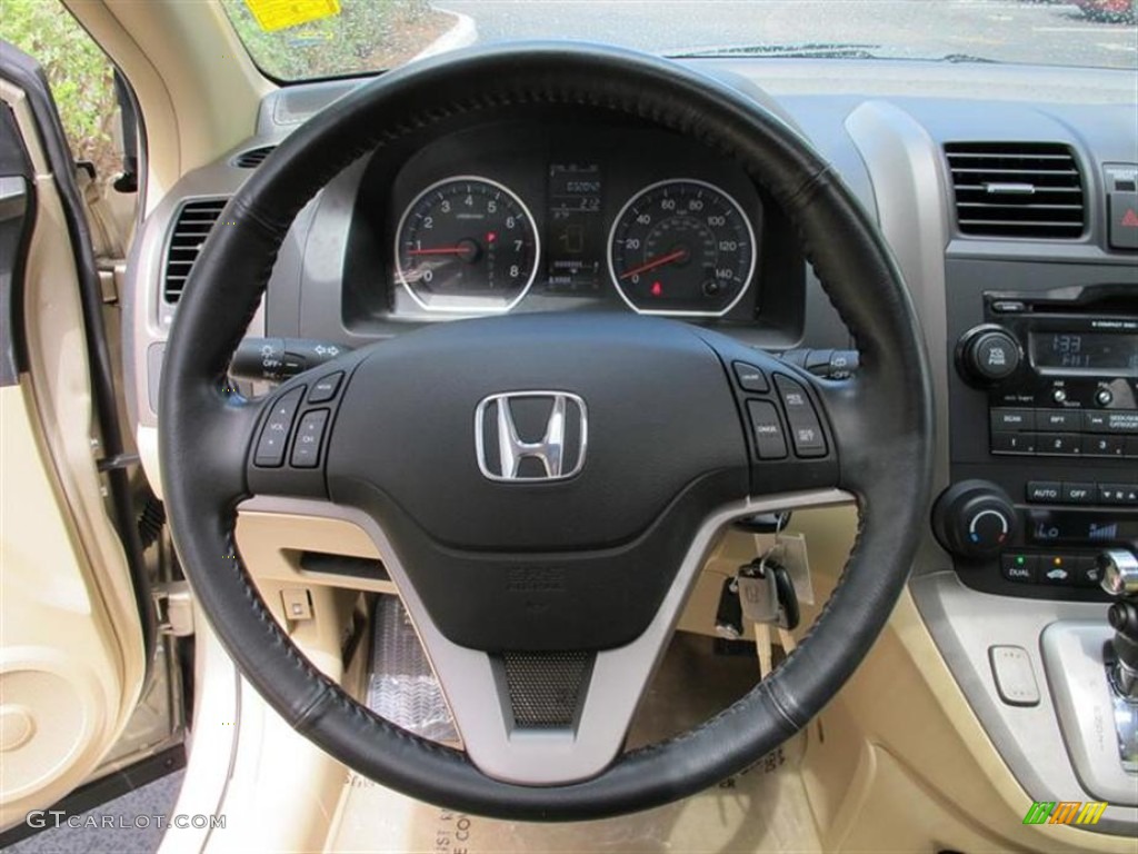 2009 CR-V EX-L - Borrego Beige Metallic / Ivory photo #16