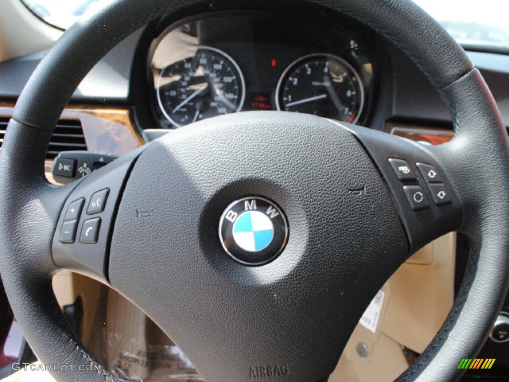 2008 3 Series 328i Sedan - Barbera Red Metallic / Beige photo #20