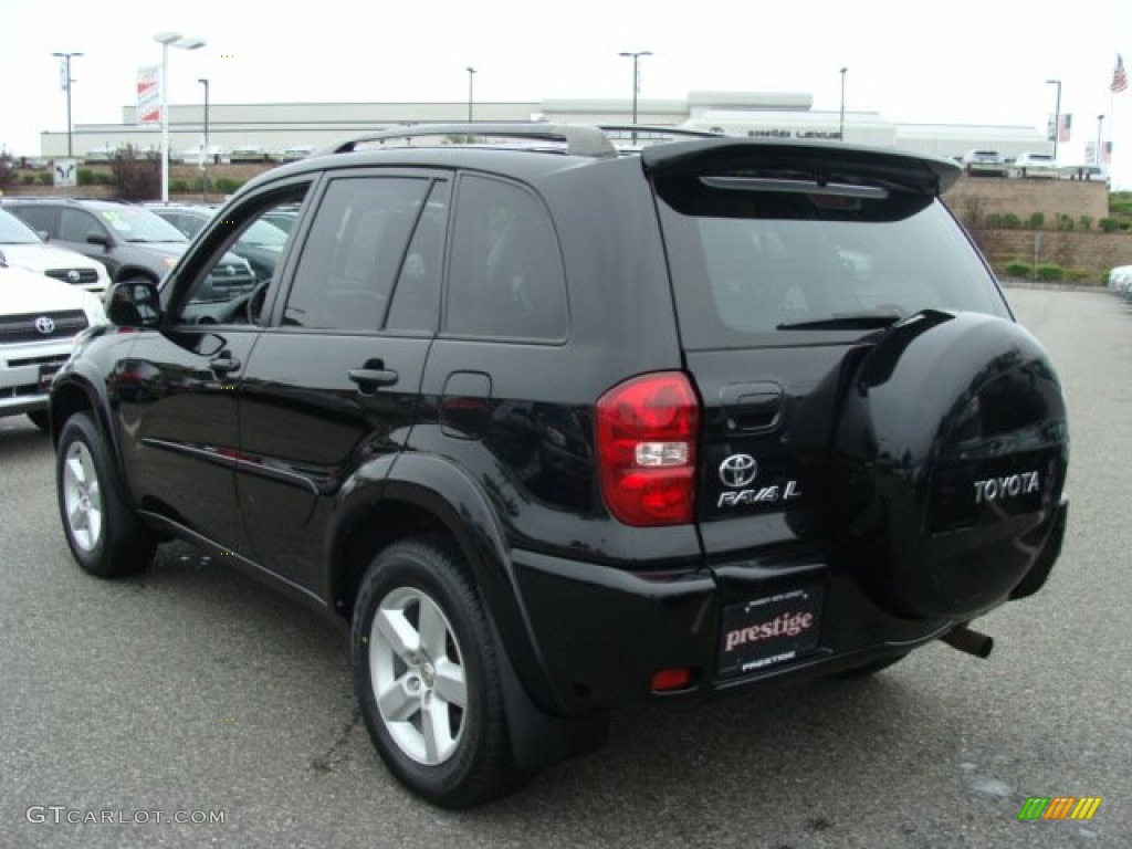 2004 RAV4 4WD - Black / Dark Charcoal photo #4