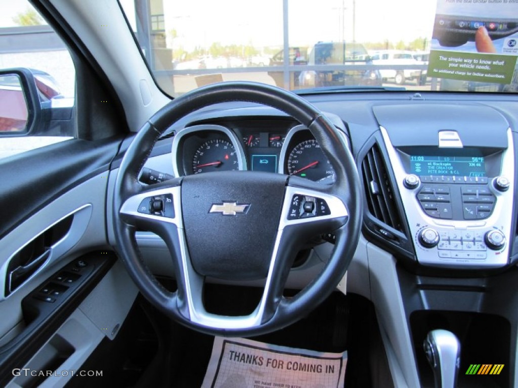 2010 Chevrolet Equinox LTZ AWD Jet Black/Light Titanium Dashboard Photo #54675435
