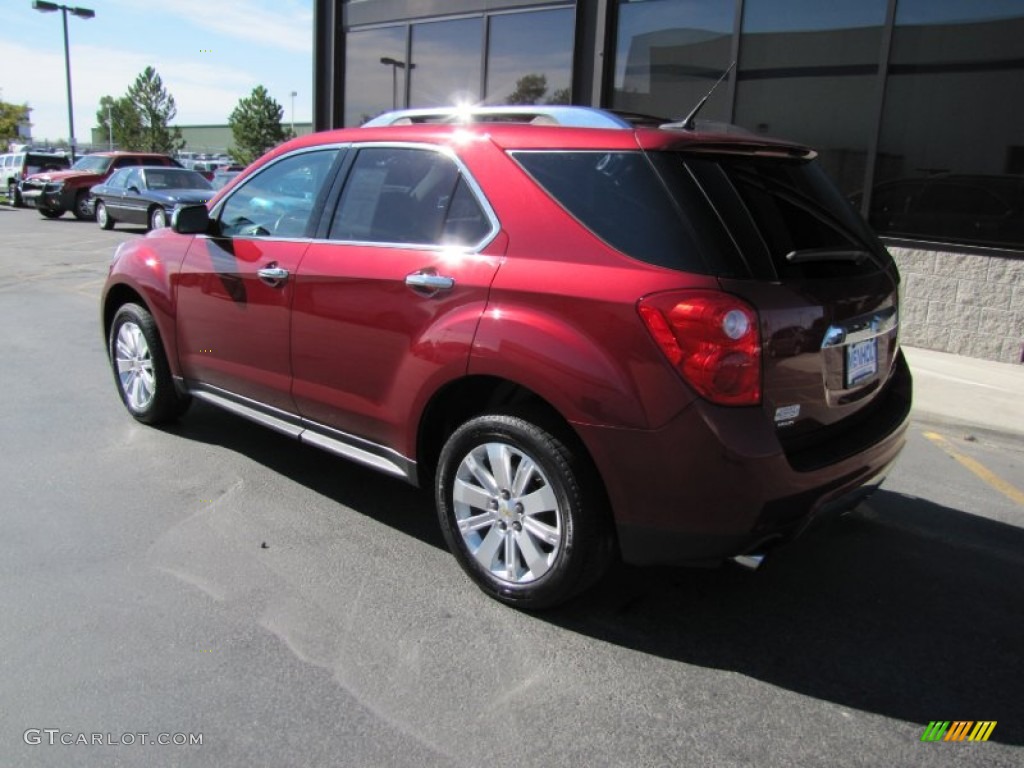 2010 Equinox LTZ AWD - Cardinal Red Metallic / Jet Black/Light Titanium photo #30