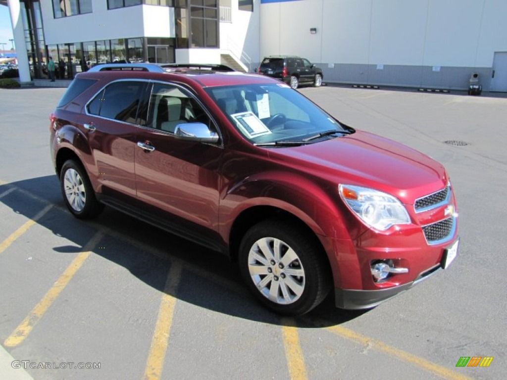 2010 Equinox LTZ AWD - Cardinal Red Metallic / Jet Black/Light Titanium photo #31