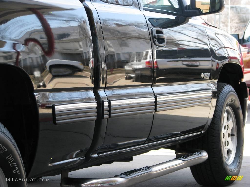 1999 Silverado 1500 LS Z71 Extended Cab 4x4 - Onyx Black / Medium Oak photo #10