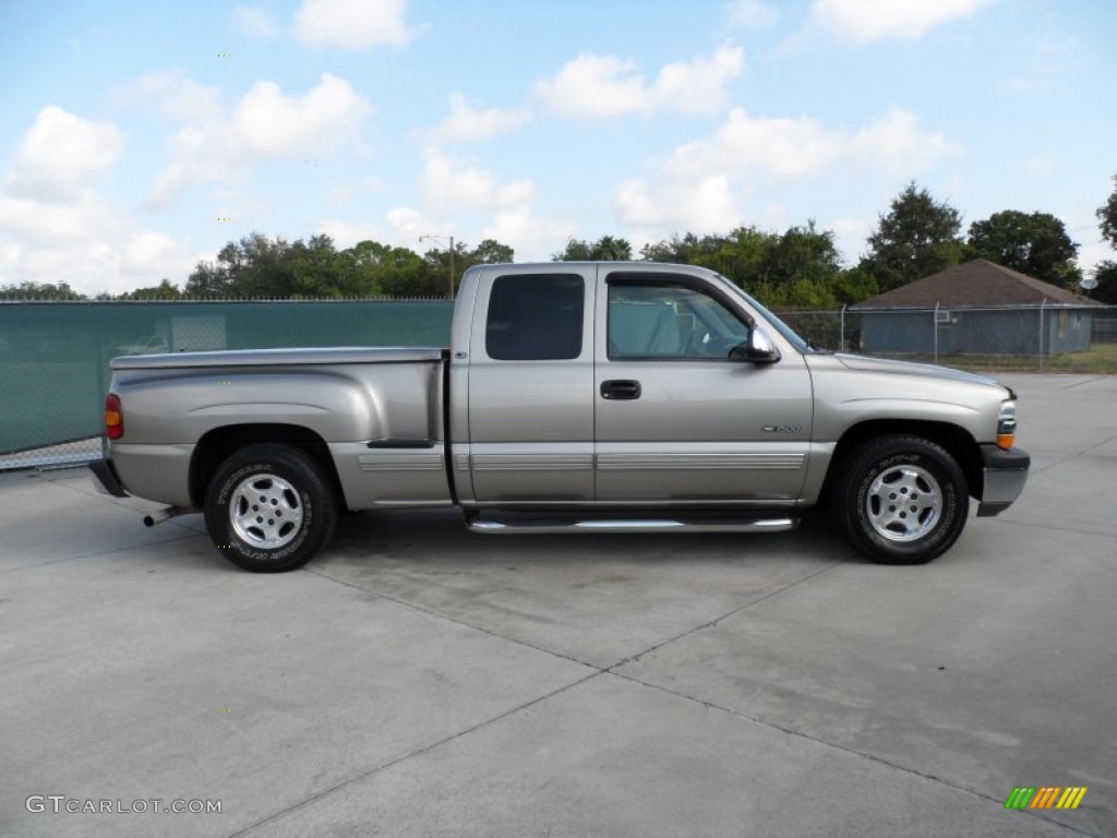 1999 Silverado 1500 LS Extended Cab - Medium Charcoal Gray Metallic / Graphite photo #2