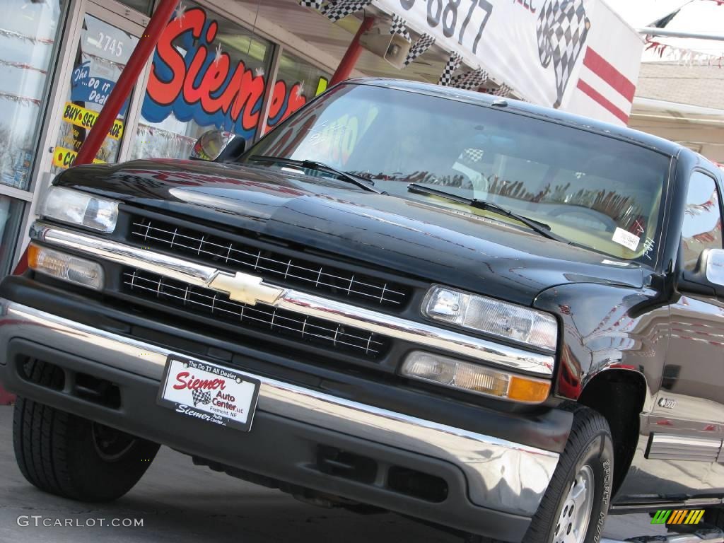 1999 Silverado 1500 LS Z71 Extended Cab 4x4 - Onyx Black / Medium Oak photo #15