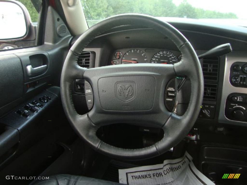 2003 Dodge Durango SLT 4x4 Dark Slate Gray Steering Wheel Photo #54677124