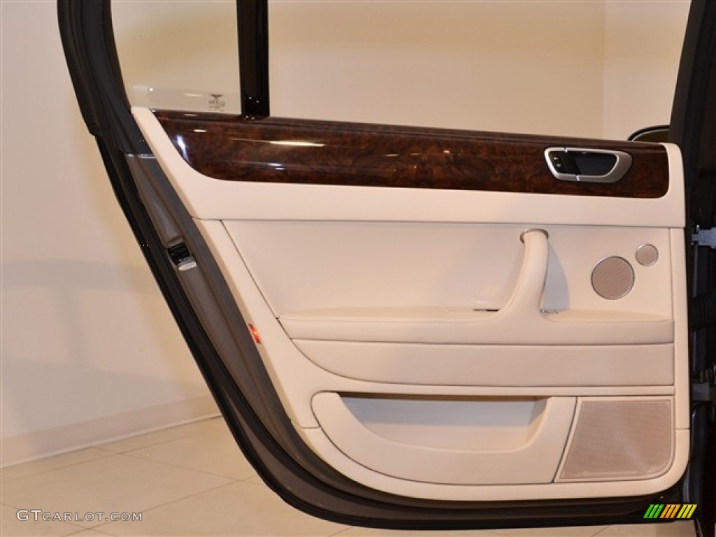 2009 Bentley Continental Flying Spur Standard Continental Flying Spur Model Linen/Beluga Door Panel Photo #54678429