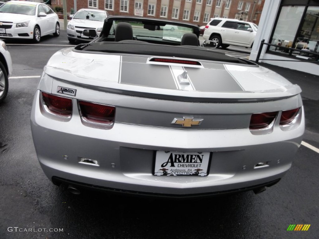 2012 Camaro LT Convertible - Silver Ice Metallic / Black photo #4