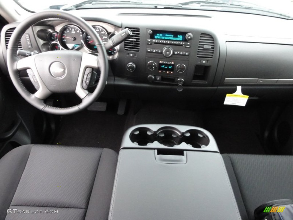 2012 Chevrolet Silverado 1500 LT Extended Cab 4x4 Ebony Dashboard Photo #54678853