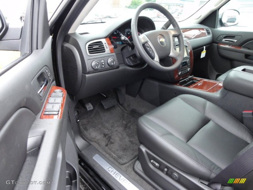 2012 Suburban LTZ 4x4 - Black / Ebony photo #5