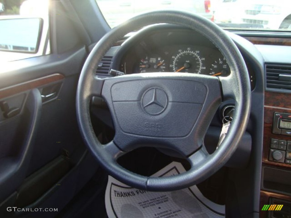 1997 Mercedes-Benz C 280 Sedan Navy Blue Steering Wheel Photo #54679275