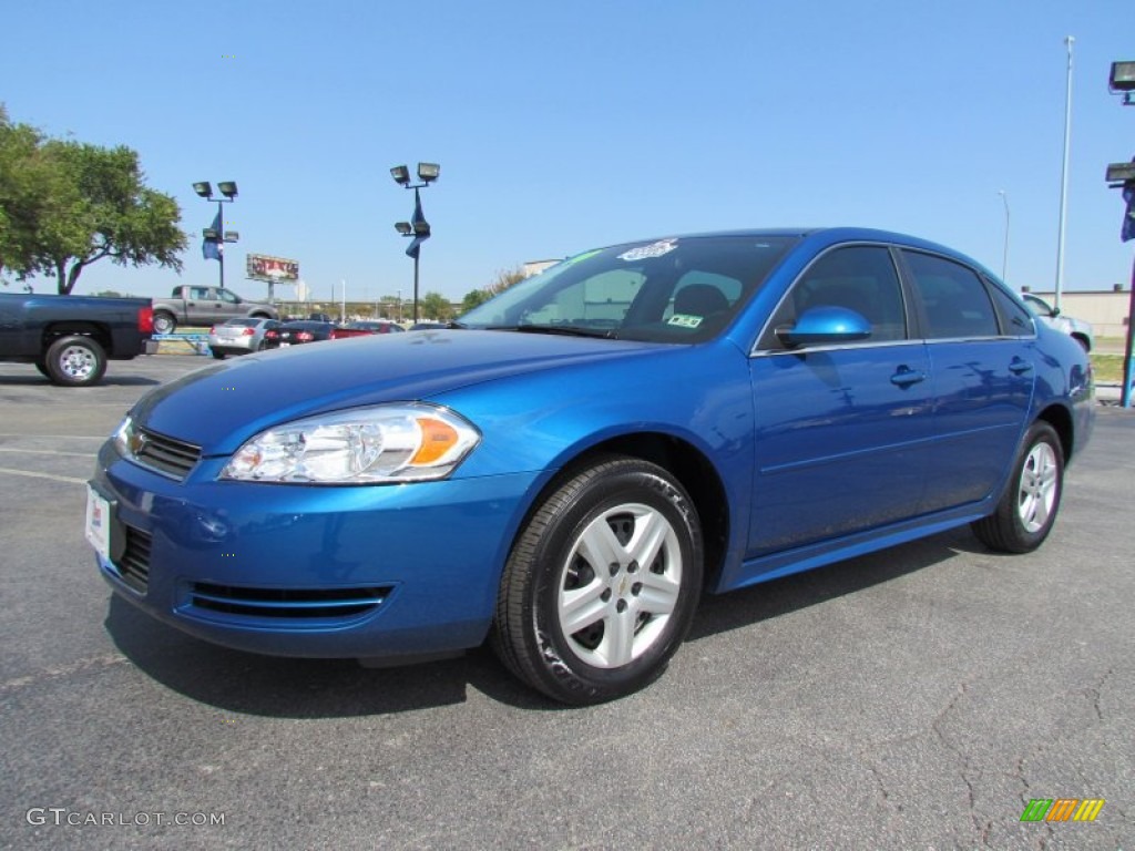 2010 Impala LS - Aqua Blue Metallic / Ebony photo #3